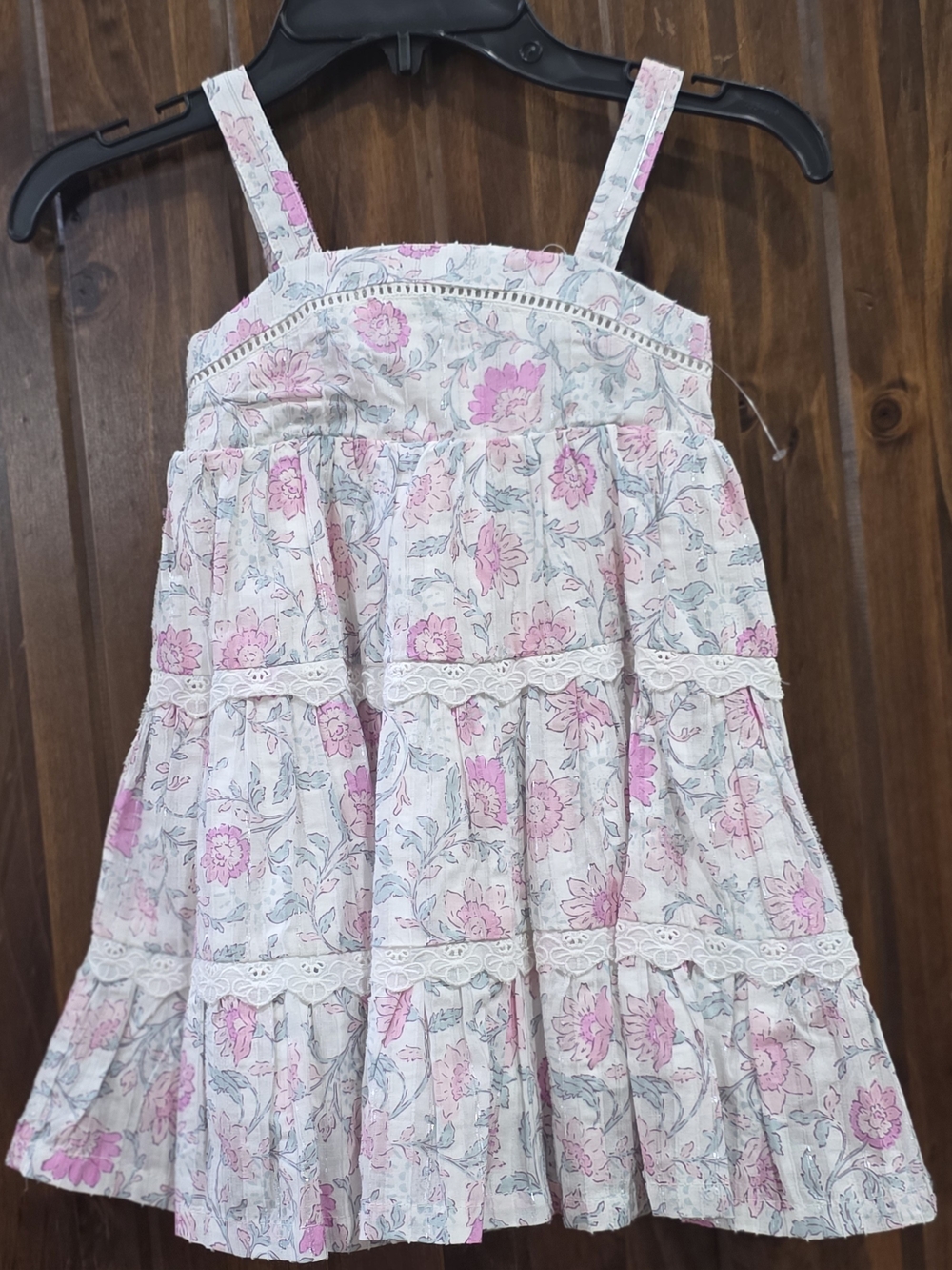 Rachel Zoe Pink Floral Tiered Sundress